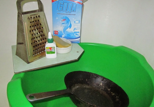 сковорода мыло сода клей