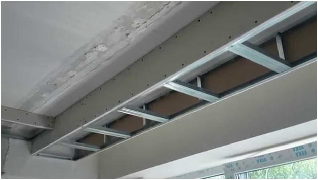 Потолок из гипсокартона под натяжной потолок