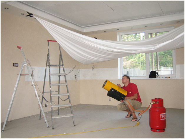 Установка и монтаж натяжного потолка, характеристики материалов