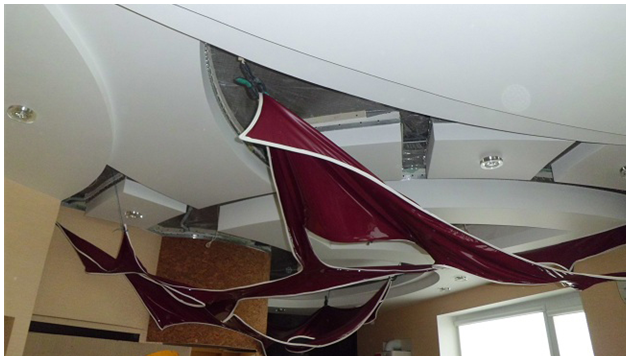 Как сделать двухуровневый натяжной потолок (9 фото)