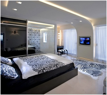 Дизайн потолка в спальне (7 фото)