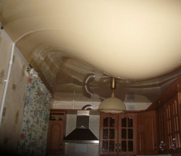 Натяжные потолки для кухни: обзор (10 фото)