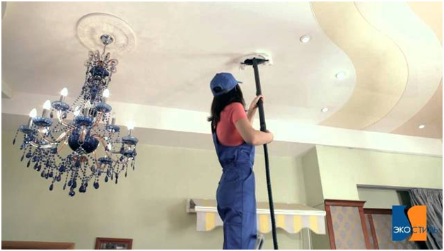 Как мыть и ухаживать за матовым натяжным потолком? (9 фото)