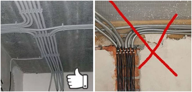 Электропроводка под натяжным потолком своими руками (15 фото)